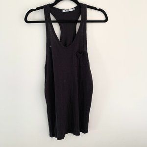 T by Alexander Wang Black Racerback Tank Top